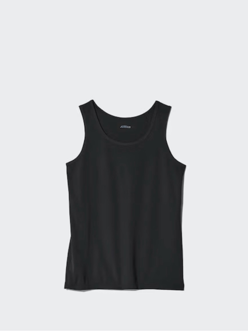 Uniqlo AIRism Cotton Blend Tank Top - Black